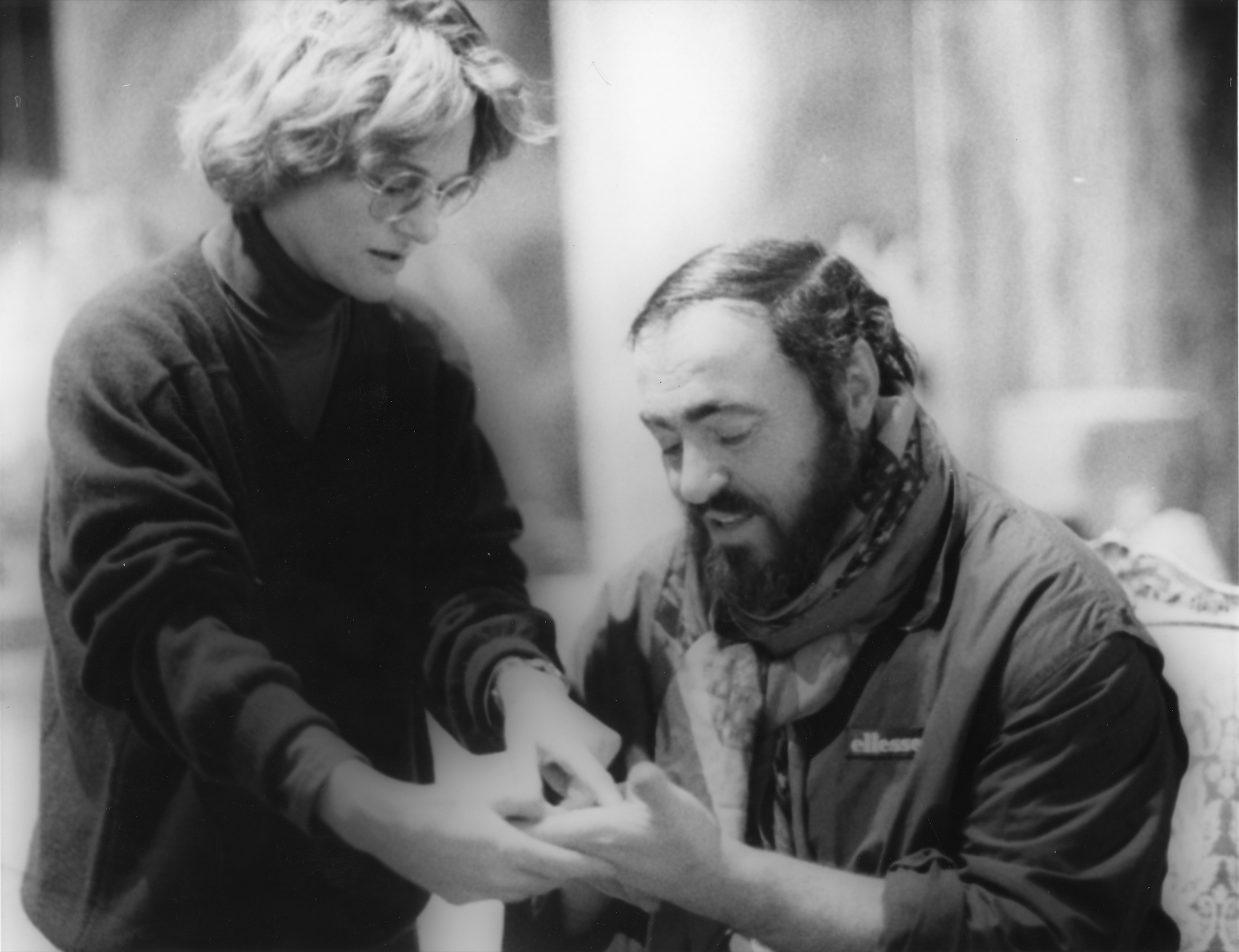 Un ballo in maschera | Luciano Pavarotti e Sonja Frisell | 1988-1989_bianco e nero_@Primo Gnani-Lorenzo Capellini